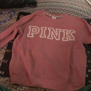 Pink victorious secret sweat shirt